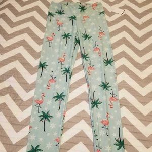 🦩Small Christmas Flamingo Leggings